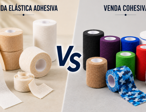 Venda elástica adhesiva vs venda cohesiva: diferencias, ventajas y cuándo utilizar cada una